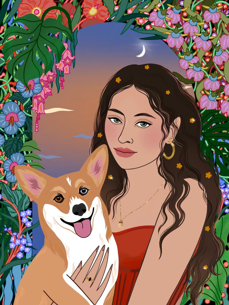 Sofía Valdés Has a Corgi With a Sour Patch Kid Personality